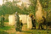 Jules Breton The Communicants oil painting reproduction